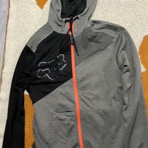 Fox zip up hoodie size s